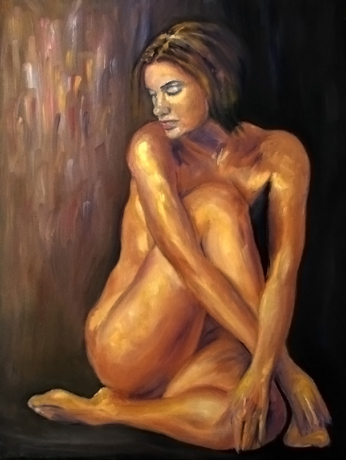 Seated nude