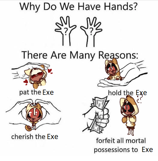 Why Do We Have Hands meme by Misirex on DeviantArt
