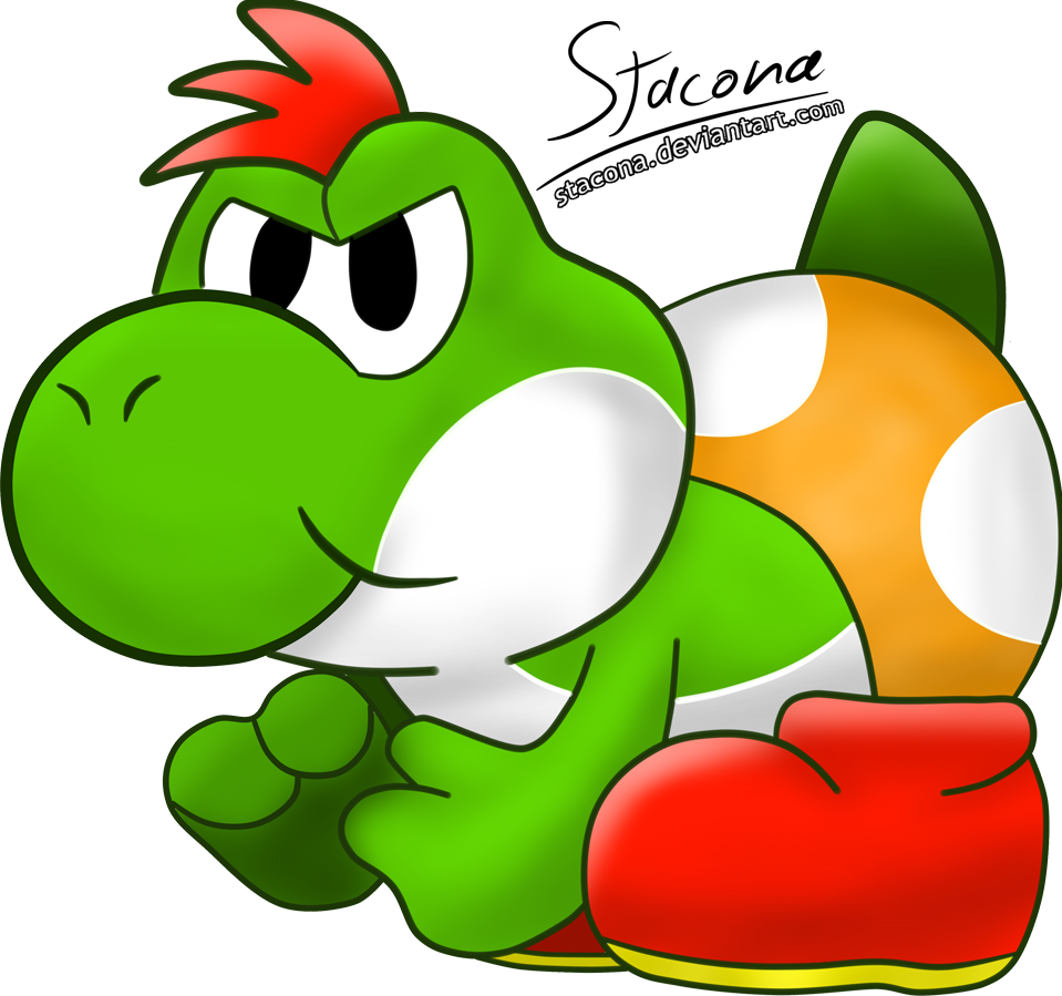 Baby Yoshi - Paper Mario: The Thousand. download. 