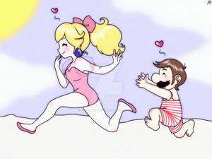 +Peachy and Mario+