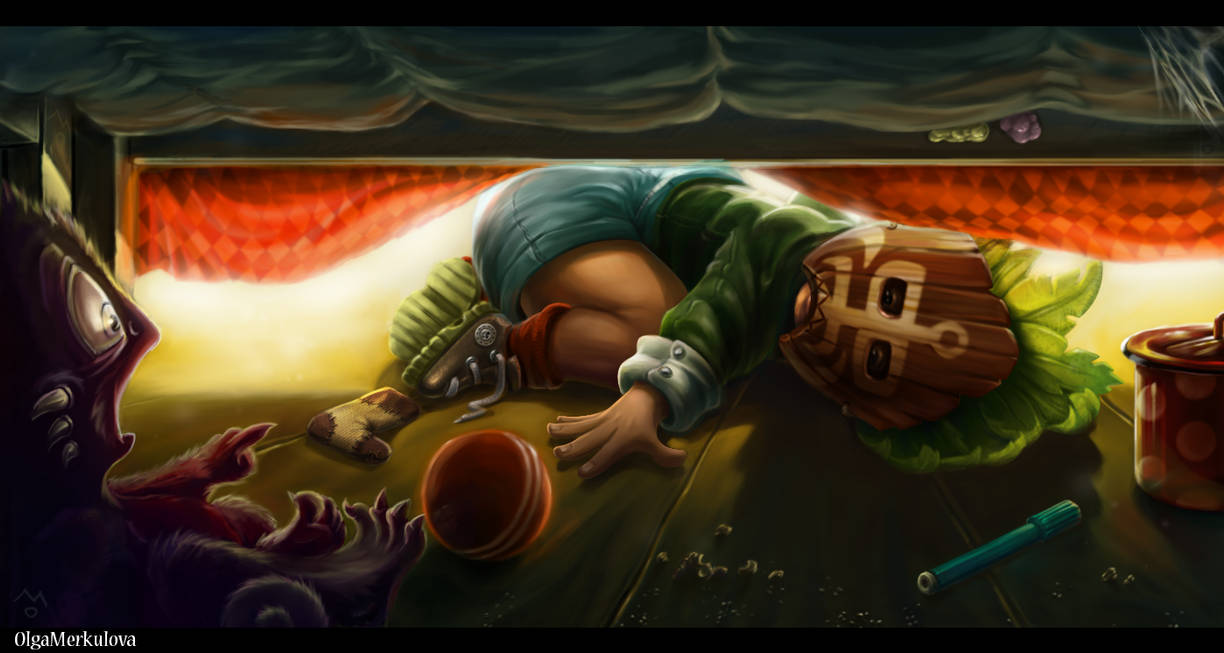 Under the bed.. by OlgaMerkulova Under the bed.. by OlgaMerkulova