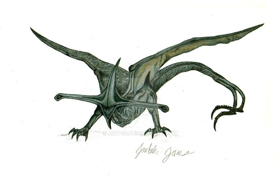 Pitch Black Bioraptor colored pencil by Art-26 on DeviantArt