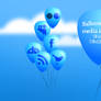 Balloon Social media icon set_