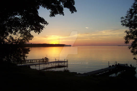 Isle Bay sunset