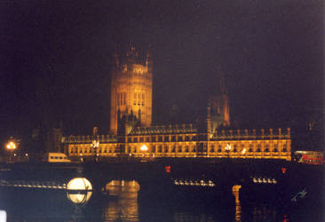 westminster at  night
