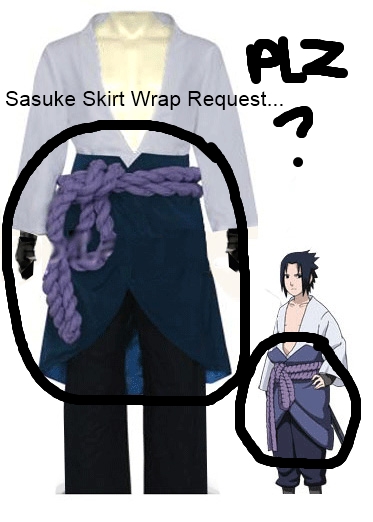 MMD- Request Sasuke's Shippuden Skirt...Thing