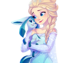 Elsa and Glaceon Render/PNG