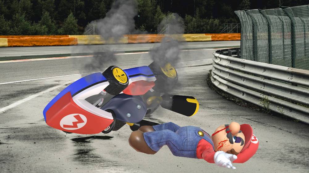 Mario Fatality After Mario's crash by SuperNintenDisney on DeviantArt