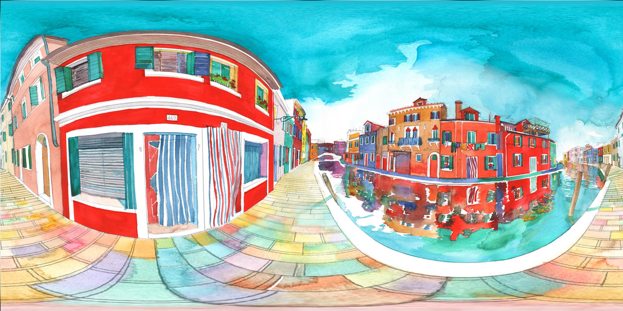 Panorama 360 of Burano by takmaj