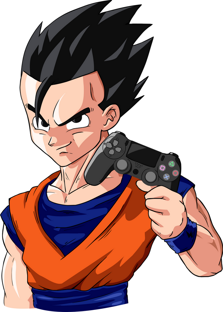 Ultimate Gohan Holding Ps4 Controller by BlastyCone on DeviantArt