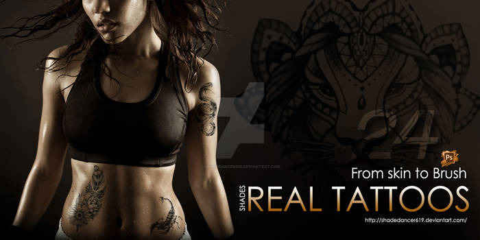 Real Tattoo Photoshop Brushes