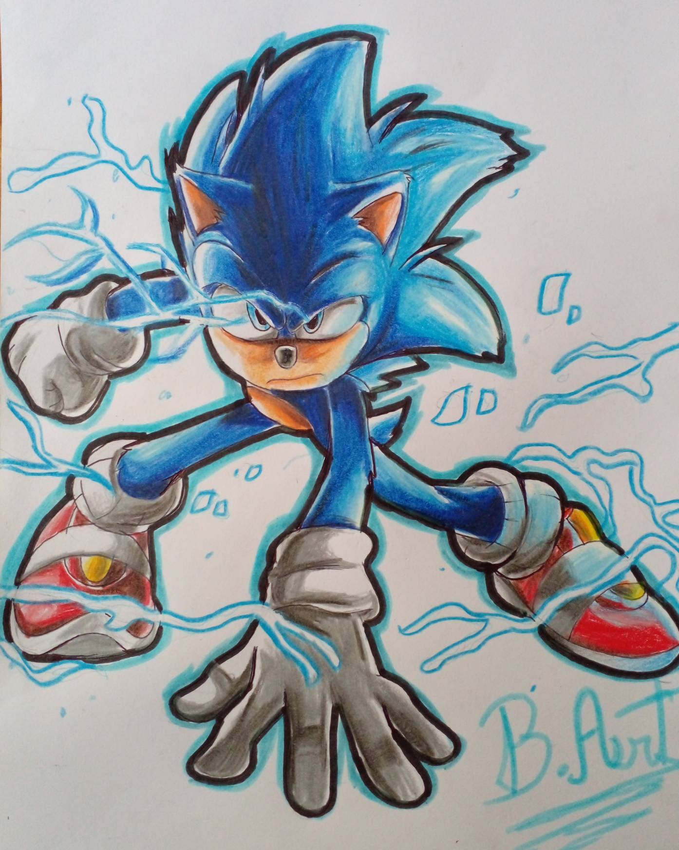 Super Sonic (Movie Version)  Blake_Art : r/SonicTheHedgehog