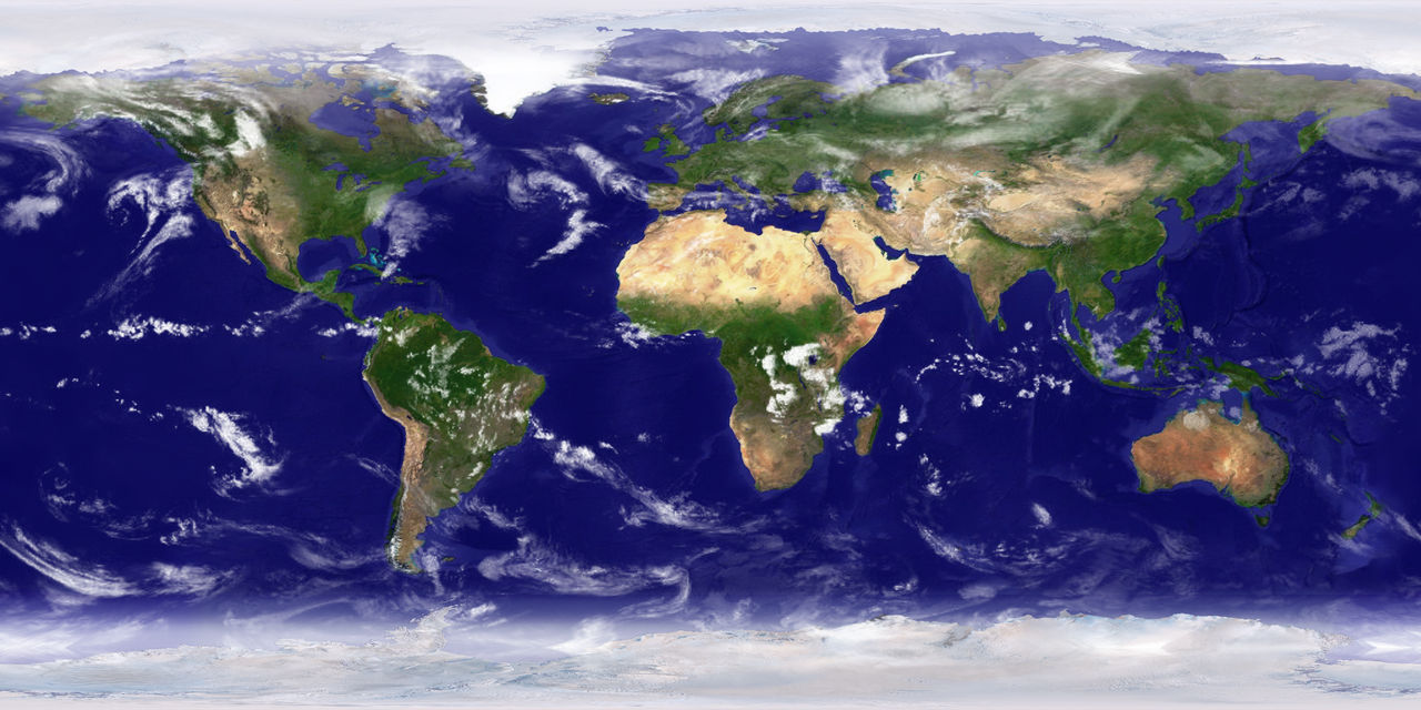 Earth Texture Map (With Clouds) by 4stroN4oMi4 on DeviantArt