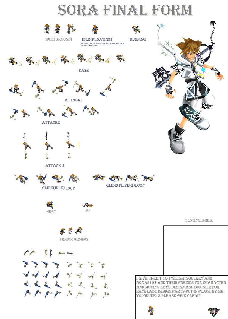 Sora Final Sheet by Yojodude on DeviantArt