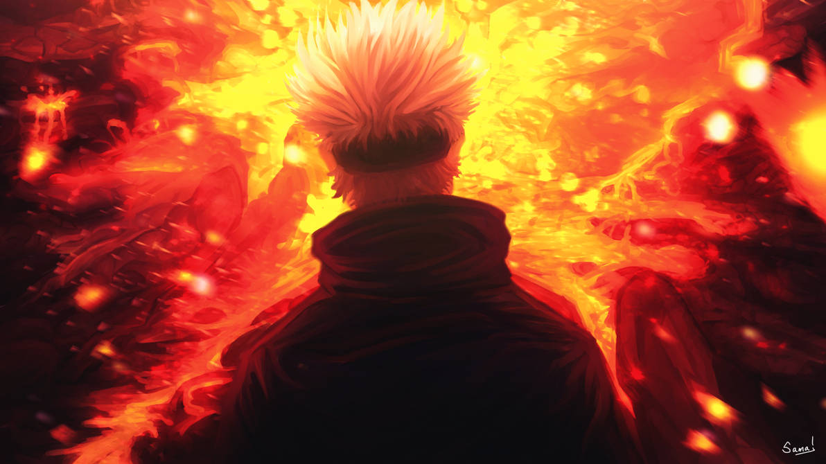 Gojo in Jogo's domain by SamaBoiyo on DeviantArt