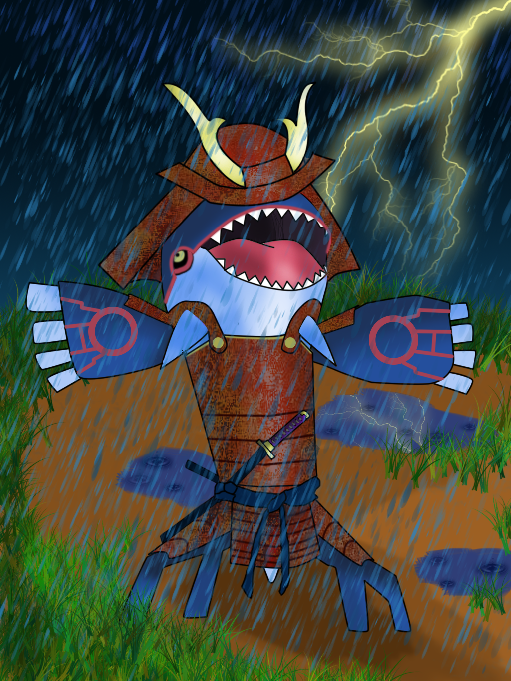 Feudal Kyogre - Cachomon Contest Entry