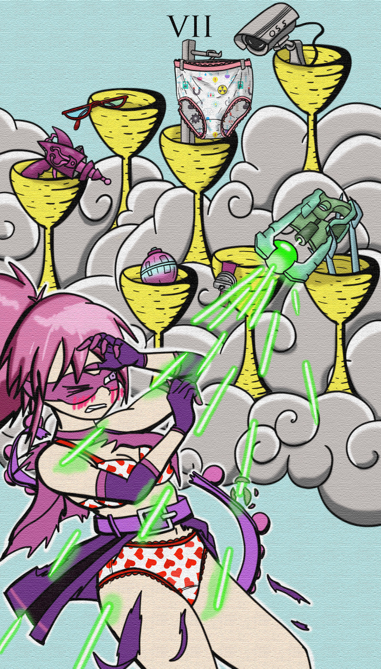 EUF Tarot Card - 7 of Cups by AraneidaeArt on DeviantArt