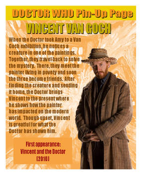 DOCTOR WHO Pin-Up Page 41:Vincent Van Gogh