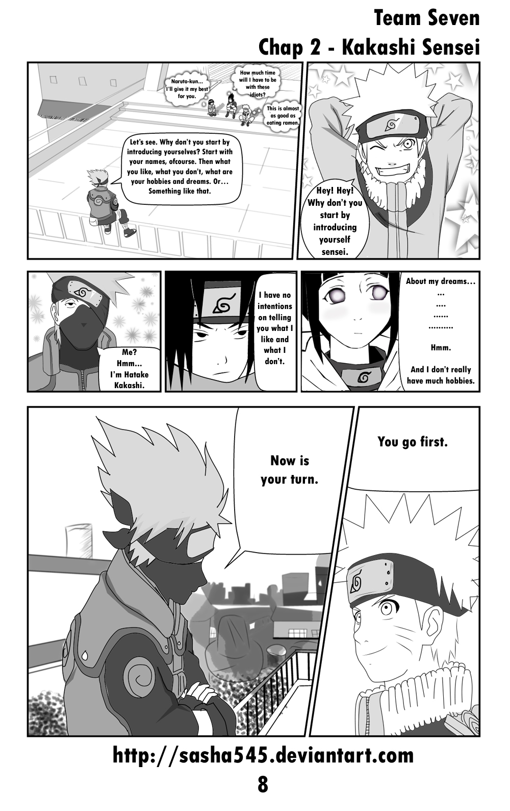 Doujinshi Naruto. Team Seven. Chap 2 Page 8