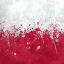 Poland Flag Wallpaper  - Grungy Splatter