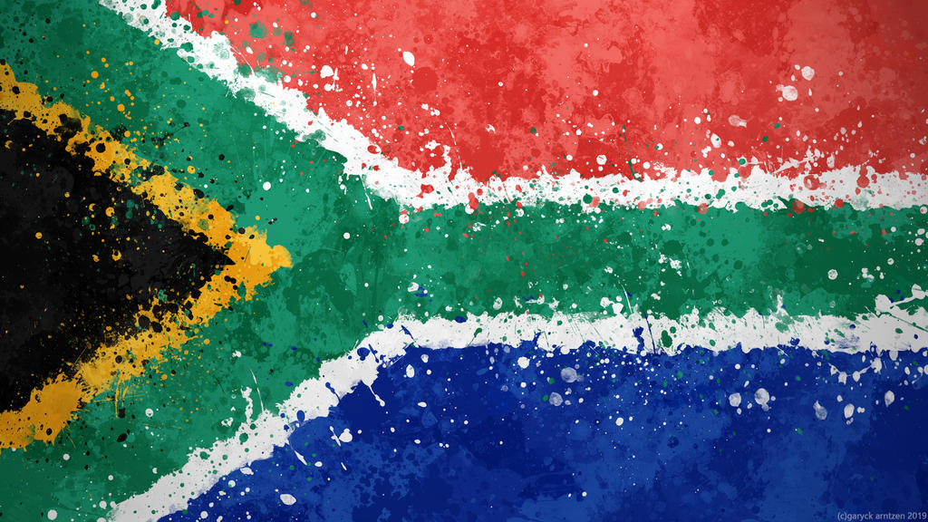 South Africa Flag Wallpaper - Grungy Splatter by GaryckArntzen on DeviantArt