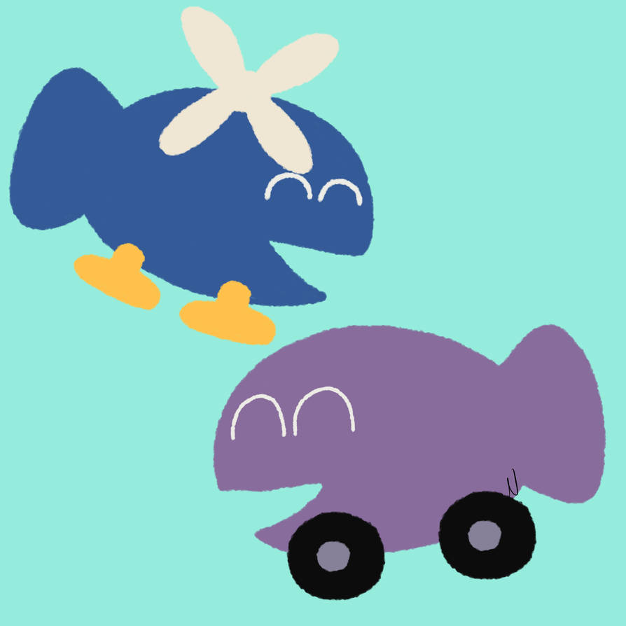 Fish Car and Fishicopter! by CreativeName1664 on DeviantArt
