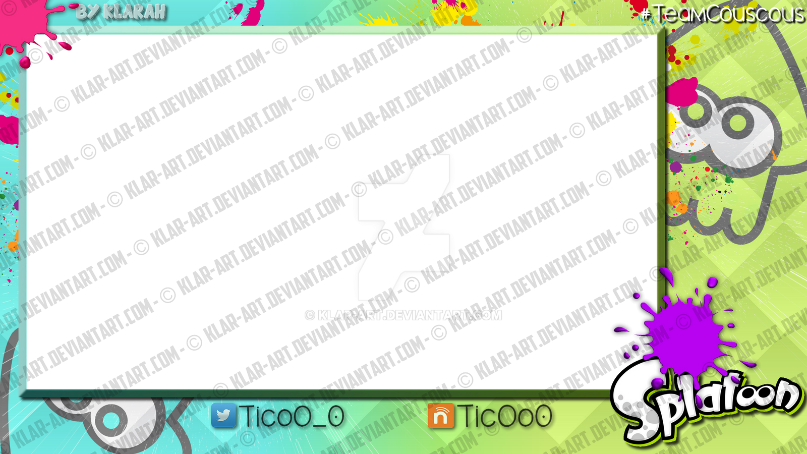 Layout Splatoon Layout - Splatoon by Klar-Art on DeviantArt