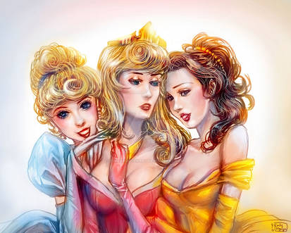 Princess Blue Pink Yellow lol