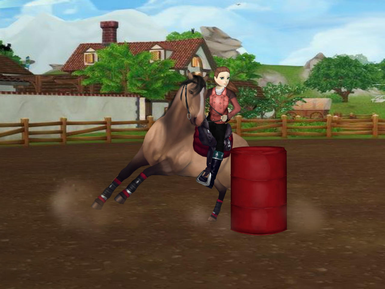 .:Barrel Race:. by BlueFrog05 on DeviantArt