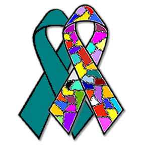 Dissociative identity disorder and PTSD ribbons