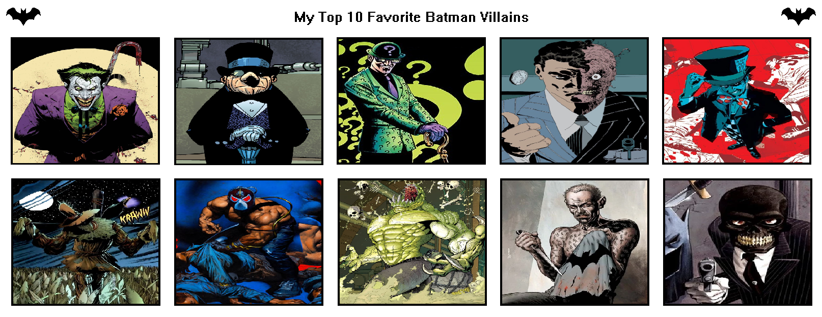 My Top 10 Favorite Batman Villains By Artzume On Deviantart My Top 10 Favorite Batman Villains By Artzume On Deviantart