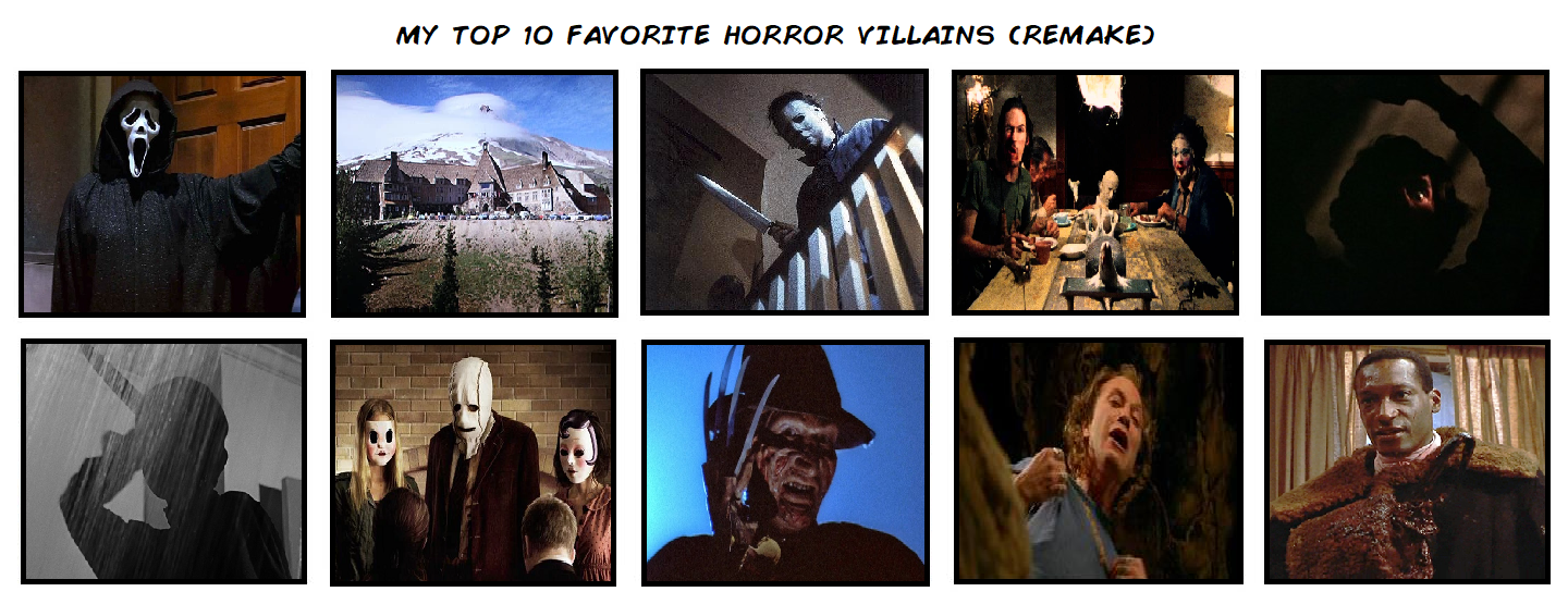 My Top 10 Favorite Horror Villains Remake By Artzume On Deviantart My Top 10 Favorite Horror Villains Remake By Artzume On Deviantart