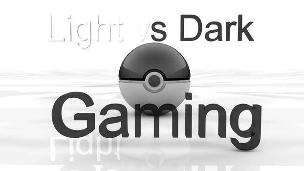 Light Vs Dark Gaming Pokeball Logo