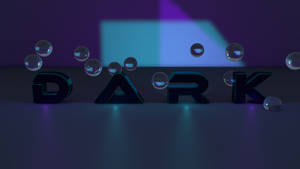 Dark Wallpaper w/ Bubbles