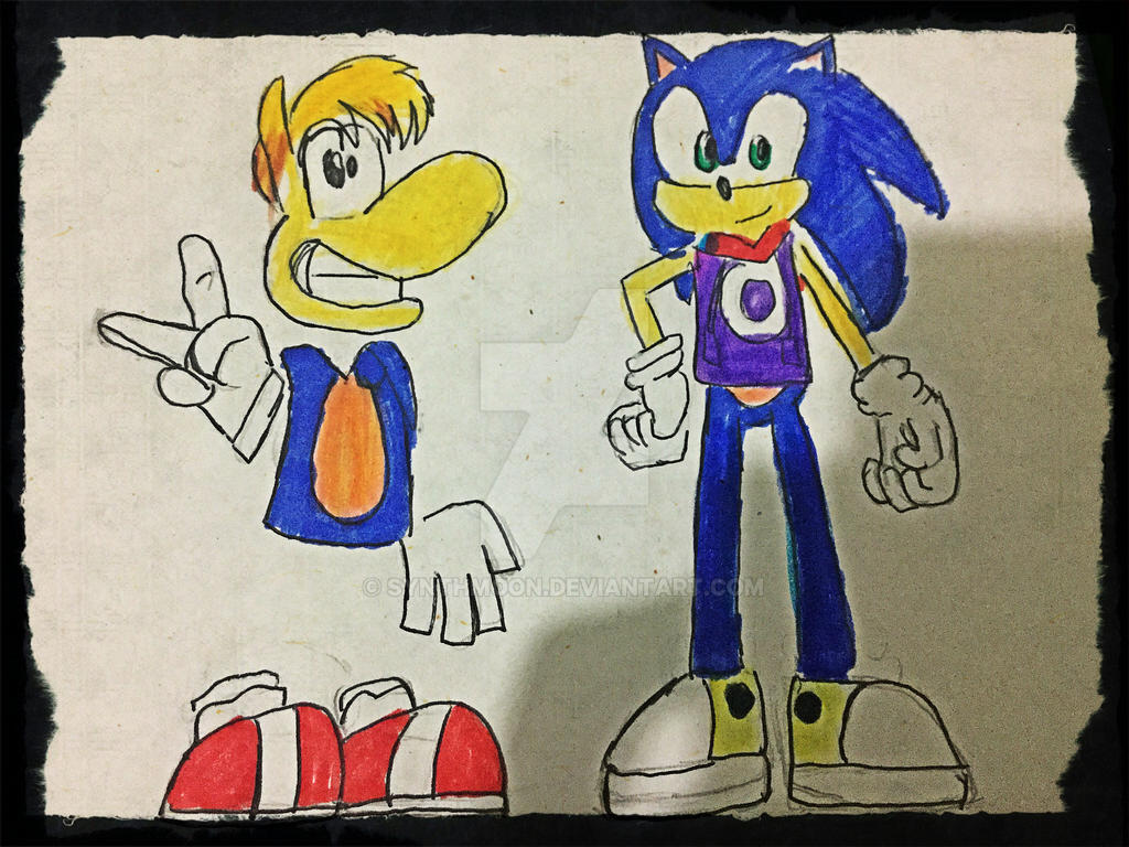 Crossover Sonic And Rayman by SYNTHMOON on DeviantArt