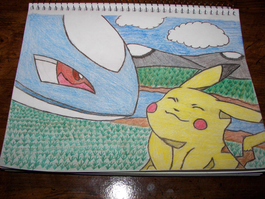 Latios and pikachu