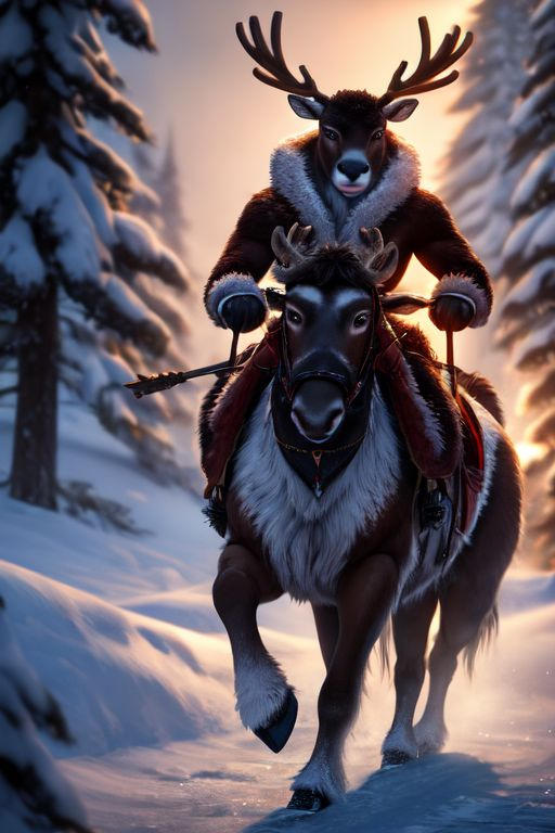 Reindeer Ridable Reindeer Riding Reindeer by dinosaurwarlord199x on DeviantArt