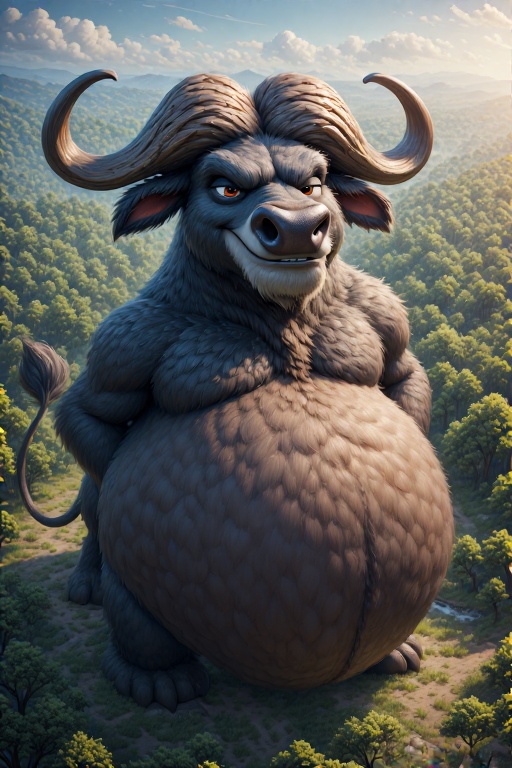 Fat Buffalo Using Computer Giant Fat Cape Buffalo by dinosaurwarlord199x on DeviantArt