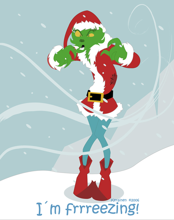 Freezing Grinch by KaijuKaiser on DeviantArt