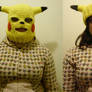 Pikachu convertible ski mask