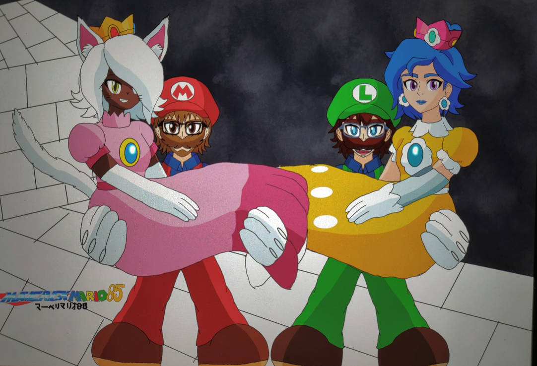Mario Lundy Rico Super Rico Bros saving the Princesses by MaverickMario85 on DeviantArt