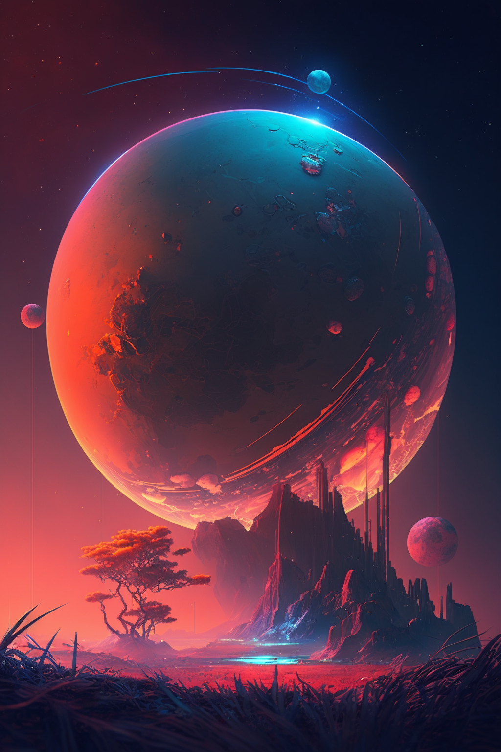 Wallpaper iphone cyberpunk planet earth by bekreatifdesign on DeviantArt