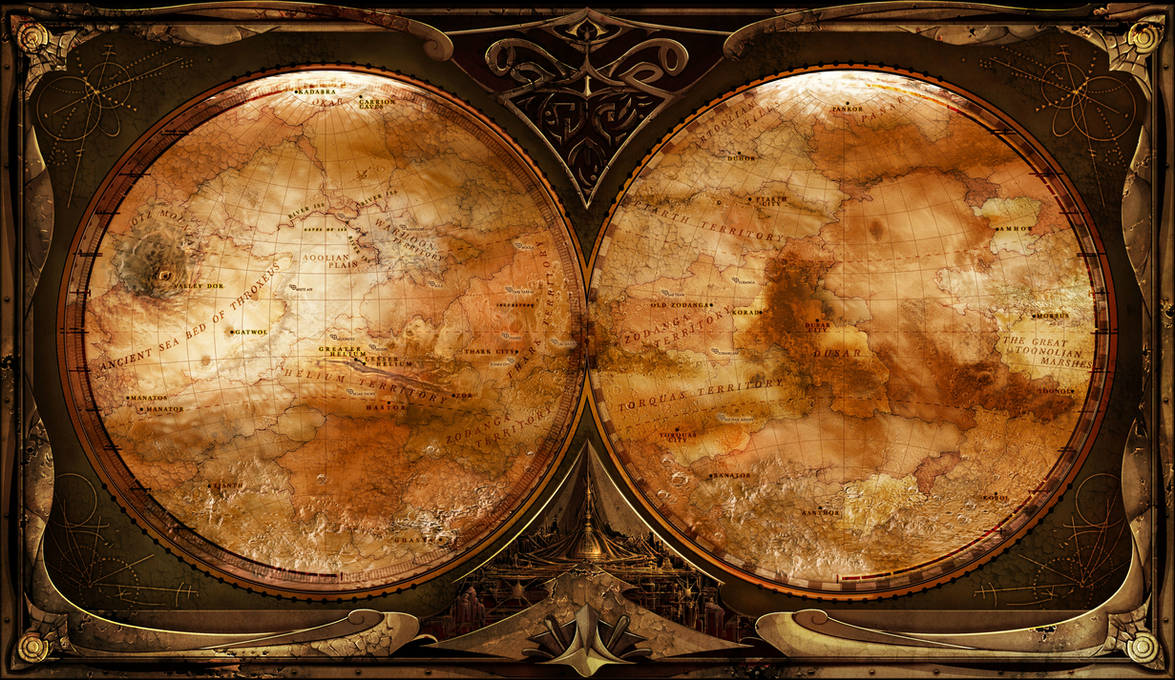 Basom Map of Barsoom by Motion-Music on DeviantArt