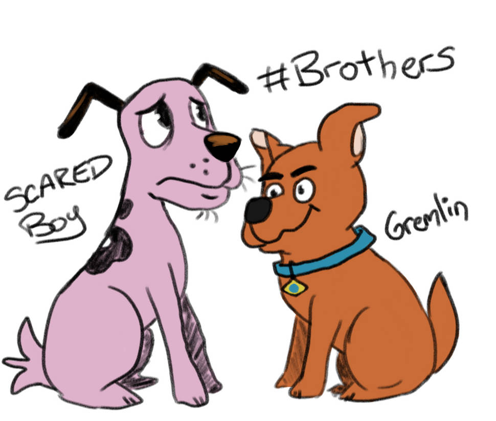 Scrappy And Courage by Dadjoke-Ness on DeviantArt