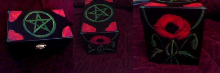 Pentacle and Poppy box