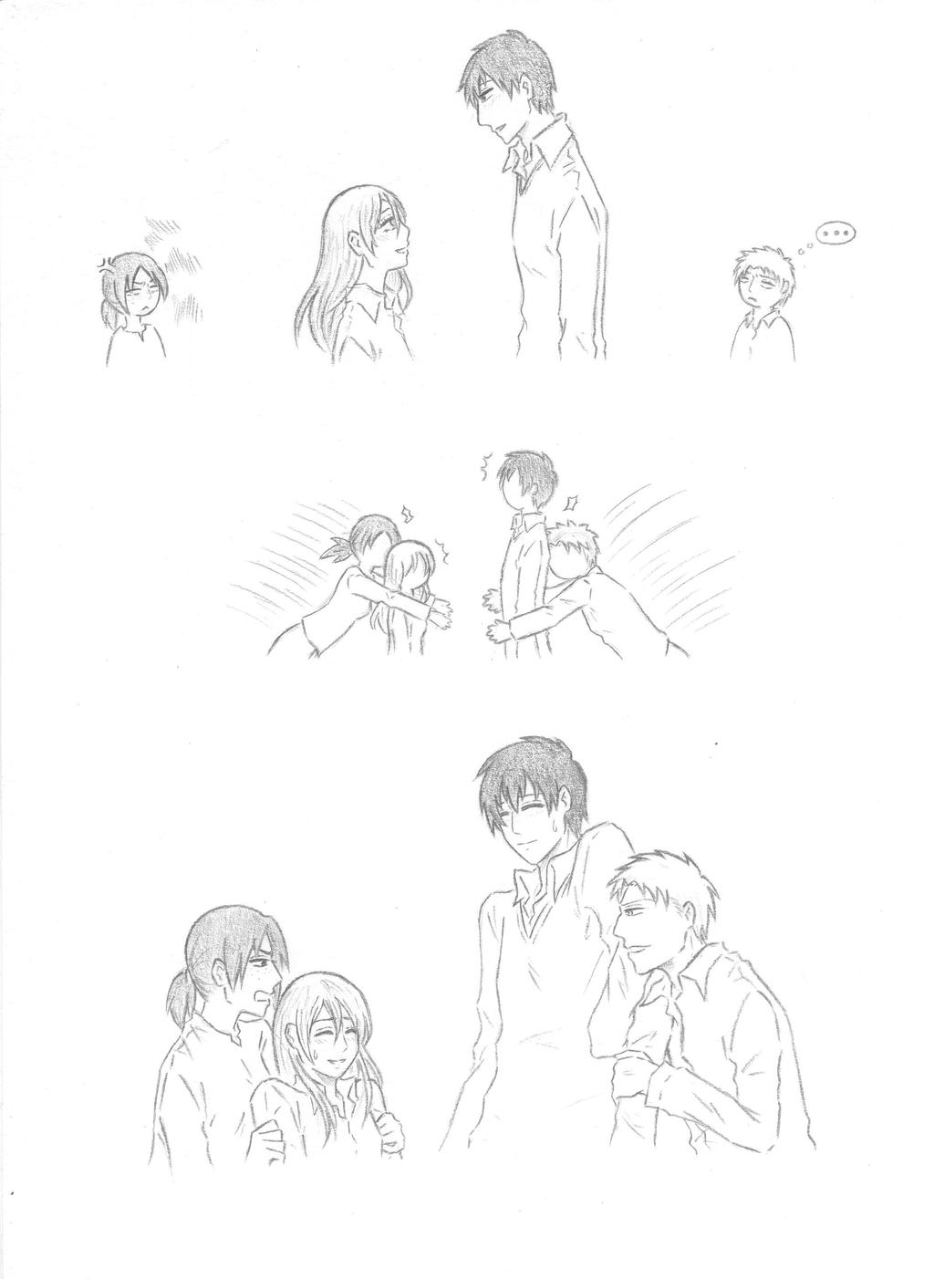 Shk Ymir X Christa And Reiner X Bertholdt By Sekasta On Deviantart
