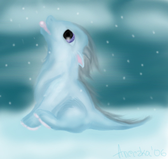 Baby snow dragon