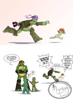 TMNT Next Gen - Nudist in training