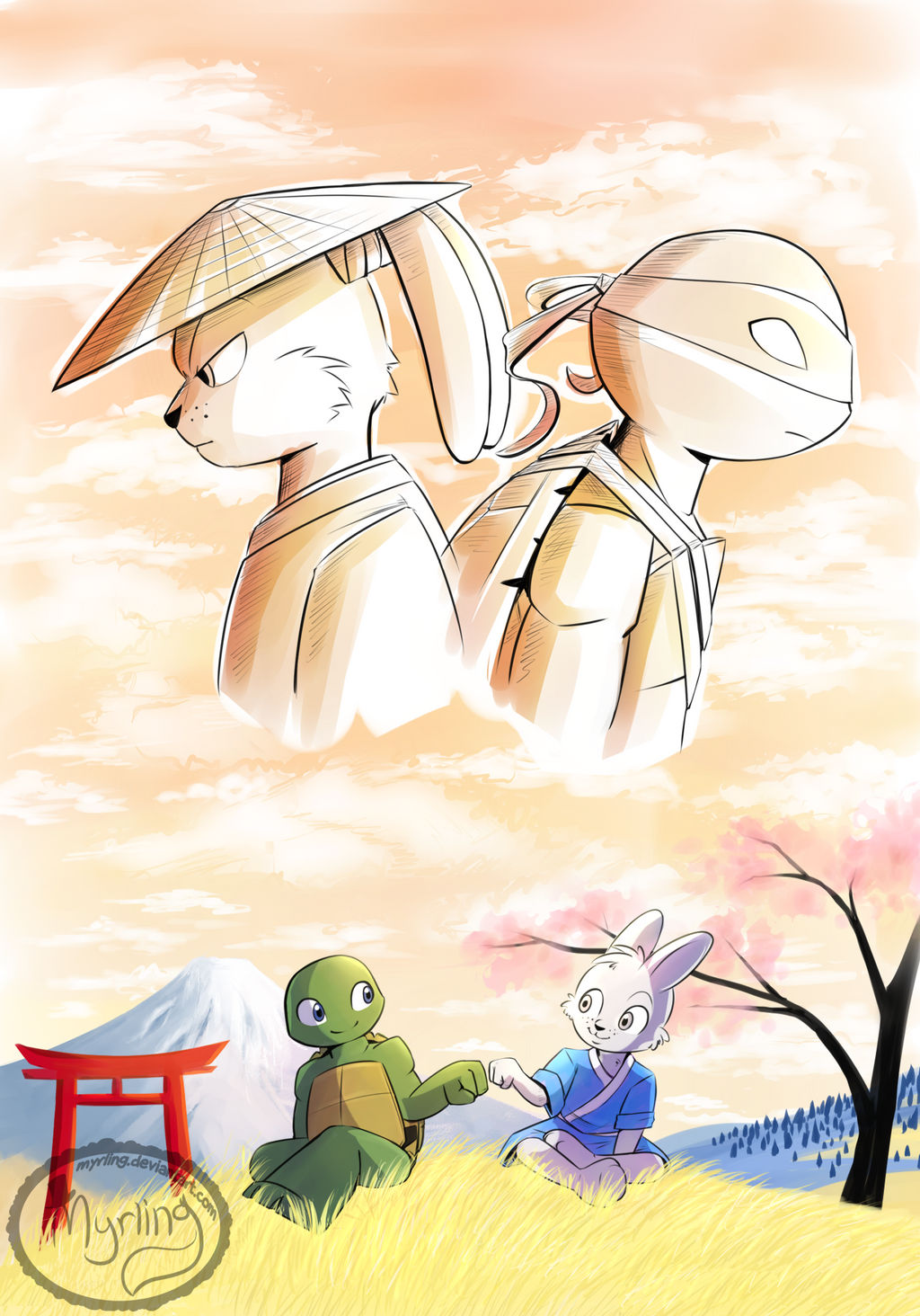 TMNT - The Ninja and the Samurai by Myrling on DeviantArt