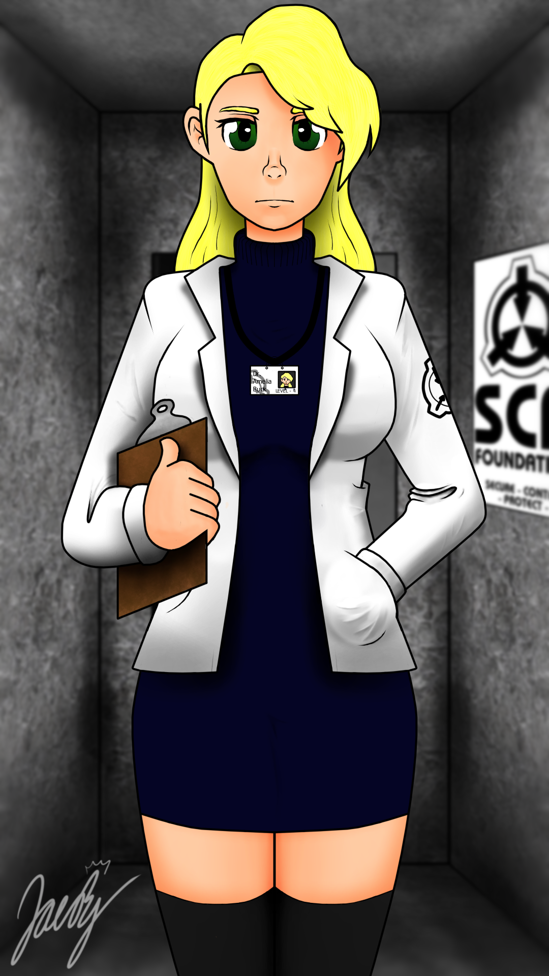 Heres a picture of smiling Dr. Buck from Tales of the Foundation SCP  Animation to brighten your day : r/SCP